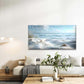 Scattered Shells on White Sand Wall Art Canvas Office Home Room Framed 120x60cm