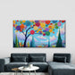 Abstract Multicolor Swirl Tree Wall Art Canvas Office Home Room Framed 80x45cm