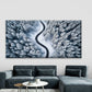 Aerial View on the Road Wall Art Canvas Office Home Room Framed 120x60cm