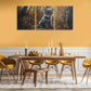 3pcs Wolf A baby Cute cub Classic Design Metal Print Ready to Hang Art