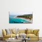 Aegean Sea Coast Wall Art Canvas Office Home Room Framed 120x60cm