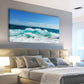 Sea Beach Ocean Waves Blue Surfing Water Seagull Wall Art canvas office home room framed 120x60cm