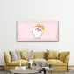 Playful Radiant Cute Bunny Wall Art Canvas Office Home Room Framed 120x60cm