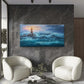Nautical Sea Light House Wall Art Canvas Office Home Room Framed 120x60cm