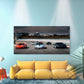 High performance sports cars Wall Art Canvas Office Home Room Framed 80x45cm
