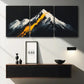 3pcs A painting of the top of a mountain Metal Print Ready to Hang Art