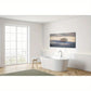 Tree Hill Sky White Clouds Wall Art canvas office home room framed 120x60cm