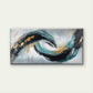Dynamic Wave Decor Wall Art Canvas Office Home Room Framed 80x45cm