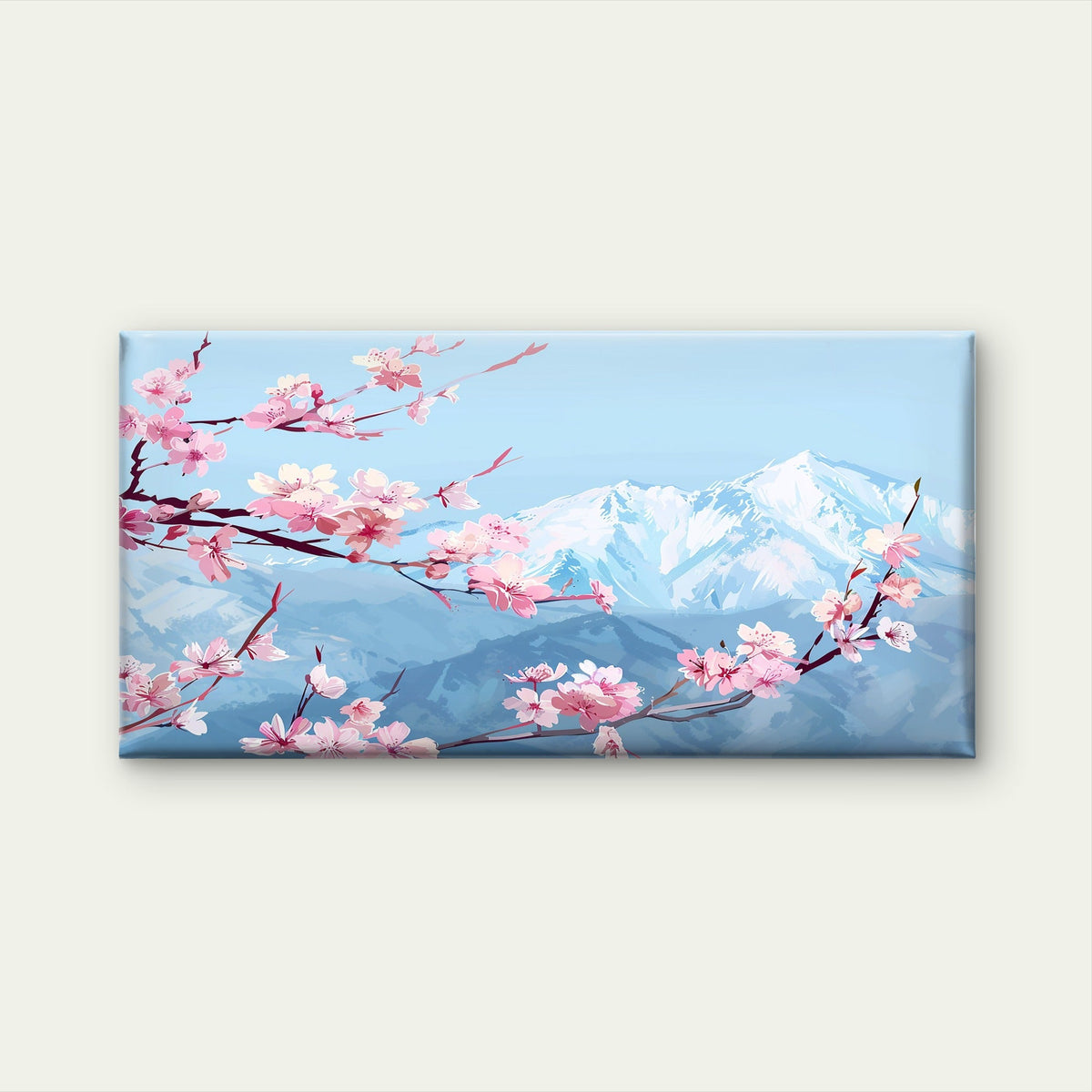 Japanese Cherry Blossom Wall Art Canvas Office Home Room Framed 120x60cm