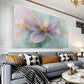 Elegant Purple & Golden Floral Wall Art wall canvas office home room framed 120x60cm