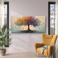 Colorful Tree And Bird Painting Wall Art Canvas Office Home Room Framed 80x45cm