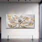 Abstract Leaf Design Wall Art Canvas Office Home Room Framed 80x45cm