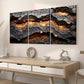 3pcs Modern Fashion Abstract Crack Art Wall Art Set Canvas Framed 40x60cm - High Quality Print 100% Australian Made Wall Canvas Ready to Hang