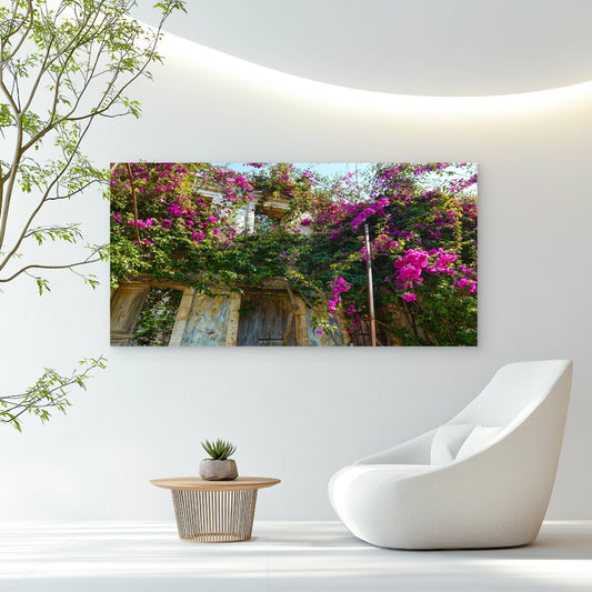 Nature Reclaims The Old Wall Art Canvas Office Home Room Framed 80x45cm