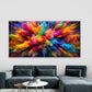 Abstract Explosion of Color Wall Art Canvas Office Home Room Framed 80x45cm