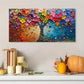 Abstract Tree wall canvas office home room framed 120x60cm