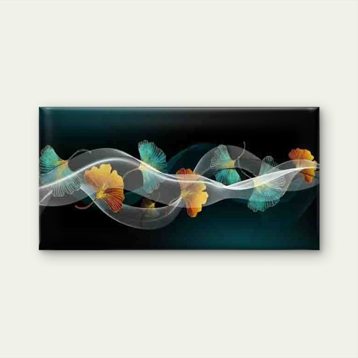 Ginkgo Leaves Swaying Wall Art Canvas Office Home Room Framed 120x60cm