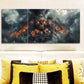 3pcs Skull Steam Train Metal Print Ready to Hang Art