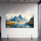 Winter Mountain Landscape Wall Art Canvas Office Home Room Framed 120x60cm