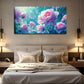 Multiple Blooming Pink Peonies Wall Art Canvas Office Home Room Framed 120x60cm