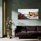 Humorous Comic Fresco Parody Wall Art Canvas Office Home Room Framed 120x60cm
