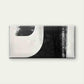 Bold Black & White Design Wall Art Canvas Office Home Room Framed 120x60cm