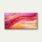 Abstract Magenta Pink and Orange Wall Art Canvas Office Home Framed 120x60cm
