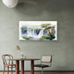 Scenic River Cascade Forest Trees Wall Art Canvas Office Home Framed 120x60cm
