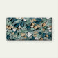 Sage Green Teal Impasto Palette Wall Art Canvas Office Home Framed 80x45cm