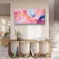 Luxury Fluid Alcohol Pink and Gold Wall Art Canvas Office Home Framed 120x60cm