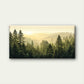 Misty Foggy Pine Forest Mountain Wall Art Canvas Office Home Framed 120x60cm