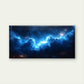 Cosmic Blue Galaxy Nebula Stars Space Wall Art Canvas Office Home Framed 80x45cm