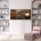 Coffee Latte Art On Wooden Board Wall Art Canvas Office Home Framed 120x60cm