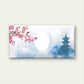 Zen Japanese Pagoda Cherry Blossom Wall Art Canvas Office Home Framed 120x60cm