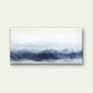 Navy Blue Indigo Watercolor Mountain Wall Art Canvas Office Home Framed 120x60cm