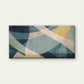 Mid Century Geometric Abstract Curves Wall Art Canvas Office Home Framed 120x60cm