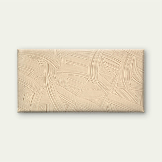 Minimalist Beige Neutral Abstract Wall Art Canvas Office Home Framed 80x45cm