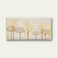 Beautiful Gold Forest Tree Pattern Wall Art Canvas Office Home Framed 120x60cm