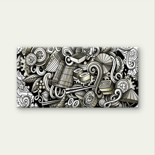 Creative Kitchen Restaurant Food Art Wall Art Canvas Office Home Framed 120x60cm