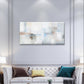 Minimalist Geometric Soft Teal Brown Wall Art Canvas Office Home Framed 120x60cm