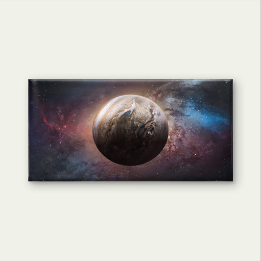 Jupiter Planet Solar System Universe Wall Art Canvas Office Home Framed 80x45cm