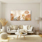 Abstract Boho Botanical Leaf Art Wall Art Canvas Office Home Framed 120x60cm