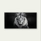 Monochrome Lion King Wildlife Art Wall Art Canvas Office Home Framed 120x60cm