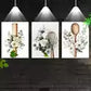 3pcs Beautiful Charming White Floral Kitchenware Wall Art Set Canvas Framed 40x60cm - High Quality Print 100% Australian Made Wall Canvas Ready to Hang