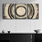3pcs Round Wood Grain Pattern Charm Perfect Wall Art Set Canvas Framed 40x60cm - High Quality Print 100% Australian Made Wall Canvas Ready to Hang
