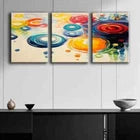 3pcs Colorful Raindrop Shine Beauty Perfect Wall Art Set Canvas Framed 40x60cm - High Quality Print 100% Australian Made Wall Canvas Ready to Hang