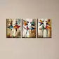 3pcs Charming Vintage Abstract Confident Dancer Wall Art Set Canvas Framed 40x60cm - High Quality Print 100% Australian Made Wall Canvas Ready to Hang