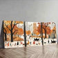 3pcs New York City Nature Colorful Perfect Wall Art Set Canvas Framed 40x60cm - High Quality Print 100% Australian Made Wall Canvas Ready to Hang