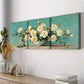 3pcs White Roses in Vase Beauty Colorful Perfect Wall Art Set Canvas Framed 40x60cm - High Quality Print 100% Australian Made Wall Canvas Ready to Hang