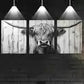 3pcs Friendly Vintage Style Highland Cattle Wall Art Set Canvas Framed 40x60cm - High Quality Print 100% Australian Made Wall Canvas Ready to Hang